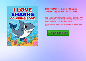 PDFREAD I Love Sharks Coloring Book Full Pdf