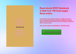 Read ebook [PDF] Notebook 5.25x8 inch 120 lined pages Read online