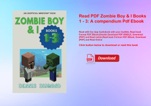 Read PDF Zombie Boy & I Books 1 - 3 A compendium Pdf Ebook