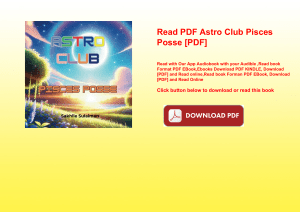 Read PDF Astro Club Pisces Posse [PDF] 