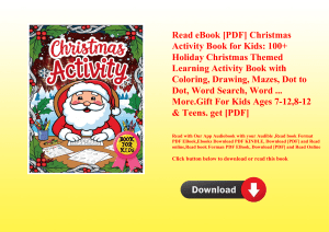 Read eBook [PDF] Christmas Activity Book for Kids 100+ Holiday Christmas Themed Learning Activity Bo