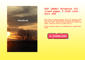 PDF [READ] Notebook 120 lined paper 5.25x8 inch Full Pdf