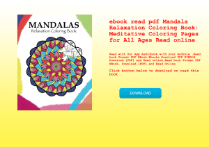 ebook read pdf Mandala Relaxation Coloring Book Meditative Coloring Pages for All Ages Read online