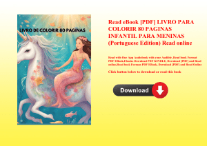 Read eBook [PDF] LIVRO PARA COLORIR 80 PAGINAS INFANTIL PARA MENINAS (Portuguese Edition) Read onlin