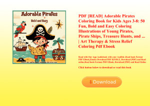 PDF [READ] Adorable Pirates Coloring Book for Kids Ages 3-8 50 Fun  Bold and Easy Coloring Illustrat