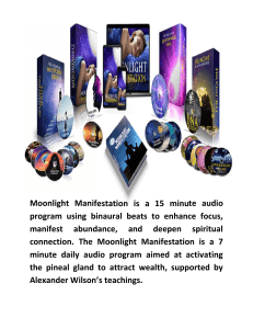 Moonlight Manifestation™ by Alexander Wilson Program Audio Digital