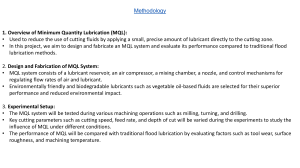 MQL System Methodology for Machining