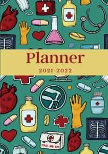 BOOK Planner 2021 2022 Agenda for Medical Student Weekly and Monthly View Calendar 