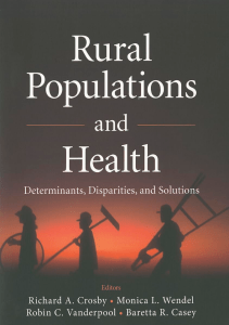 EBOOK Rural Populations and Health Determinants Disparities and Solutions