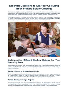 Essential Questions to Ask Your Colouring Book Printers Before Ordering