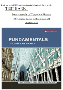 20230102104656 63b2b620df325 test bank for fundamentals of corporate finance 10th canadian edition by ross westerfield.pdf - converted