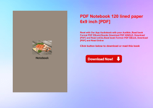 PDF Notebook 120 lined paper 6x9 inch [PDF] 