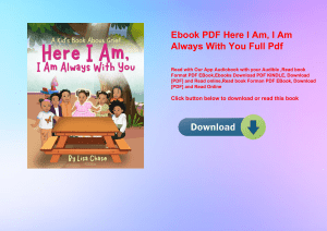 Ebook PDF  Here I Am  I Am Always With You Full Pdf