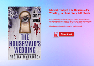 [ebook] read pdf The Housemaid's Wedding A Short Story Pdf Ebook