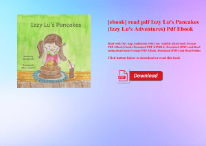 [ebook] read pdf Izzy Lu's Pancakes (Izzy Lu's Adventures) Pdf Ebook