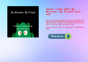 ebook [read pdf] My Monster  My Friend Full Pdf