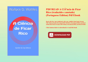 PDFREAD A CiÃƒÂªncia de Ficar Rico (traduzido e anotado) (Portuguese Edition) Pdf Ebook