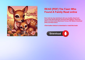 READ [PDF] The Fawn Who Found A Family Read online