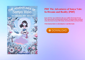 PDF The Adventures of Sonya Vale In Dreams and Reality [PDF] 