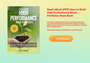 Read eBook [PDF] How to Build High Performance Stock Portfolios Read Book