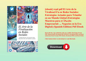 [ebook] read pdf El Arte de la ViralizaciÃƒÂ³n en Redes Sociales Estrategias Actuales para Triunfar 