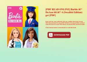 [PDF READ ONLINE] Barbie Ã¢Â€Â“ Du kan bli Ã¢Â€Â“ 4 (Swedish Edition) get [PDF]