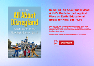 Read PDF All About Disneyland A Kid's Guide to the Happiest Place on Earth (Educational Books for Kids) get [PDF]