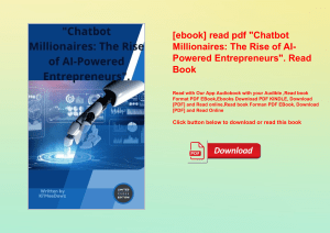 [ebook] read pdf Chatbot Millionaires The Rise of AI-Powered Entrepreneurs. Read Book