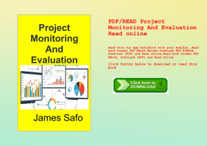 PDFREAD Project Monitoring And Evaluation Read online