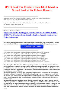 READ EBOOK (PDF) The Creature from Jekyll Island: A Second Look at the Federal Reserve 