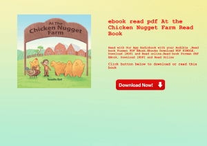 ebook read pdf At the Chicken Nugget Farm Read Book