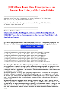 [PDF] READ EBOOK Taxes Have Consequences: An Income Tax History of the United States 