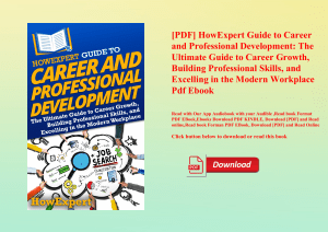 [PDF] HowExpert Guide to Career and Professional Development The Ultimate Guide to Career Growth  Bu