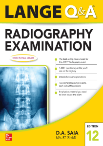 BOOKS Lange Q A Radiography Examination 12e