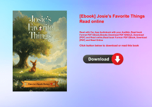 [Ebook] Josie's Favorite Things Read online