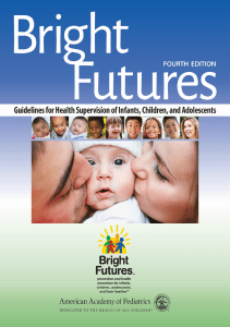 BOOK Bright Futures Guidelines for Health Supervision of Infants Children and 