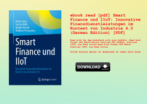 ebook read [pdf] Smart Finance und IIoT Innovative Finanzdienstleistungen im Kontext von Industrie 4