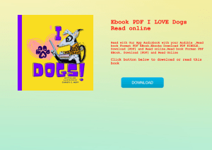 Ebook PDF  I LOVE Dogs Read online