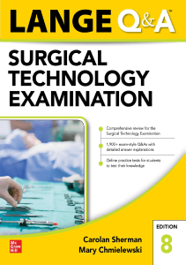 BOOKS LANGE QA Surgical Technology Examination Eighth Edition