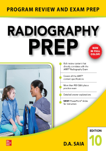 BOOKS Radiography PREP Program Review and Exam Preparation  10th Edition