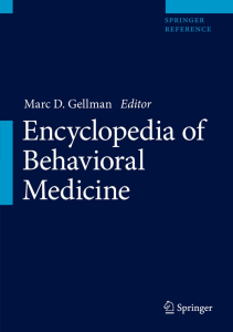 BOOKS Encyclopedia of Behavioral Medicine