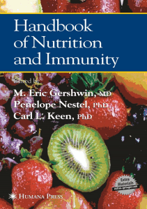 BOOK Handbook of Nutrition and Immunity