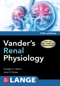 READ Vander s Renal Physiology Tenth Edition