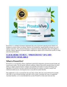 ProstaVive Reviews Legit Or Another Advertised SCAM