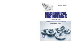 Mechanical Engineering Objective Type Textbook