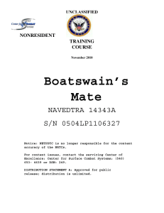 Boatswain's Mate NAVEDTRA 14343A