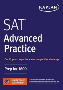 AMAZING BOOK SAT Advanced Practice Prep for 1600 Kaplan Test Prep 