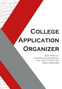 THE BOOK College Application Organizer Keep Track of Colleges or Universities You Apply To With 