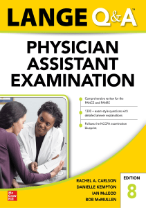 DOWNLOAD LANGE QA Physician Assistant Examination Eighth Edition