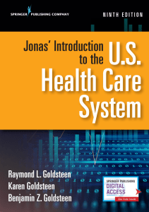 READ Jonas Introduction to the U S Health Care System Ninth Edition